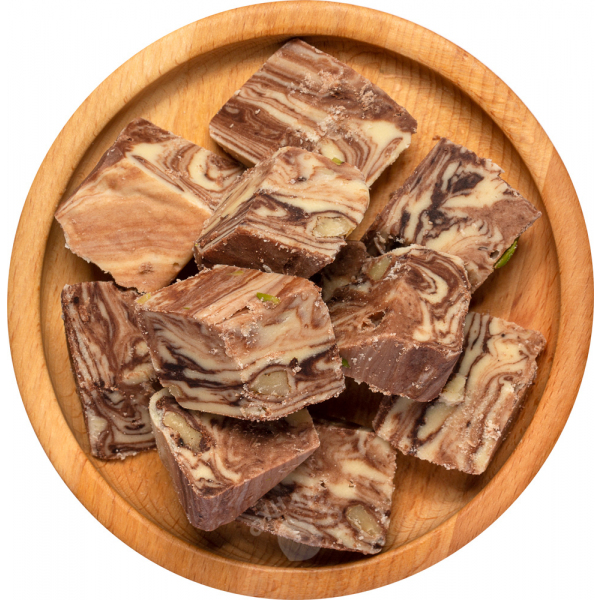 Шоколадно-молочная халва с фисташкой